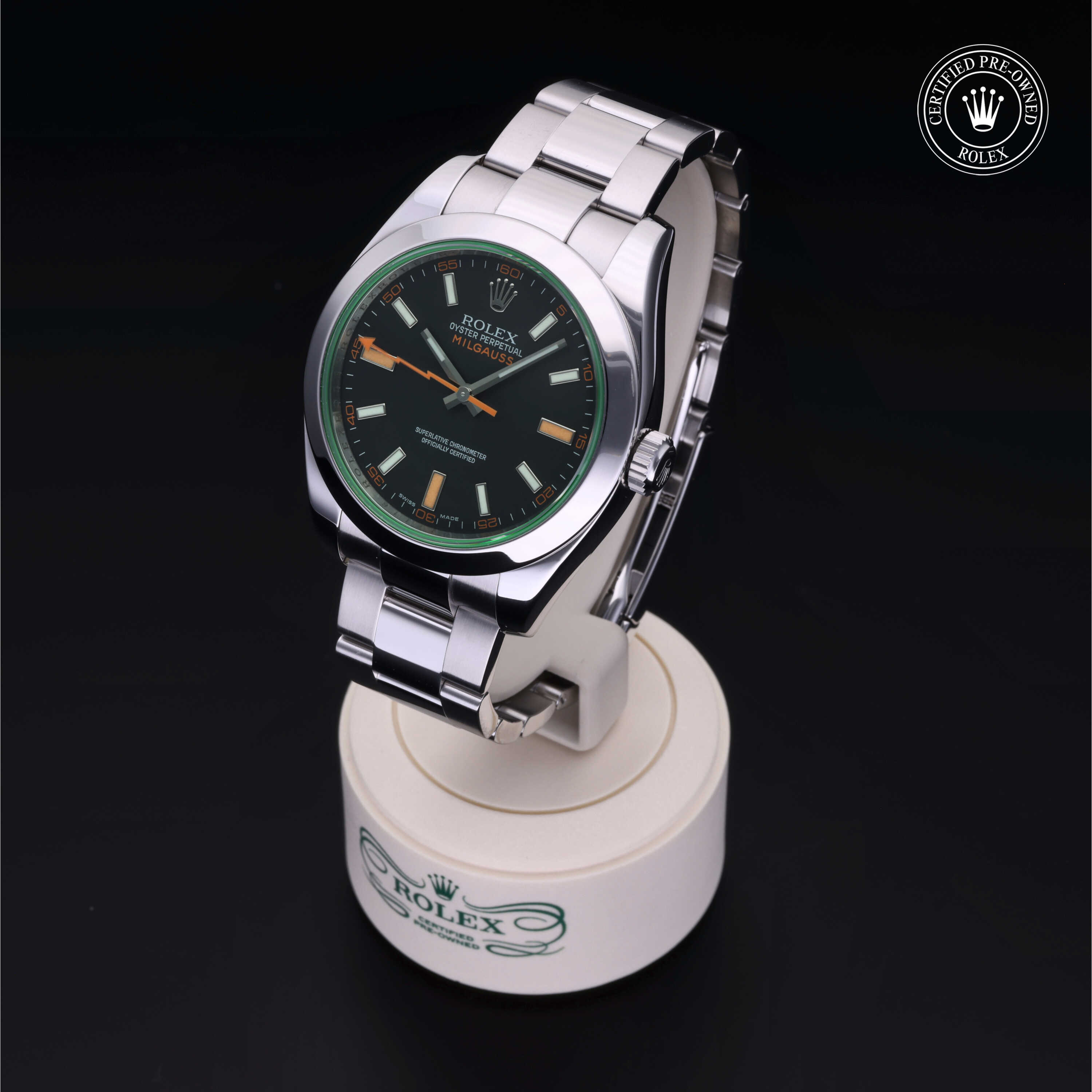 Rolex Milgauss in Steel M116400GV-0001 at Heller Jewelers