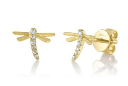 Dragonfly Diamond Earrings