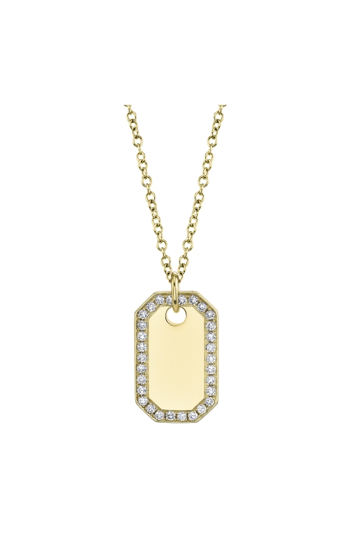 Diamond Dog Tag Necklace