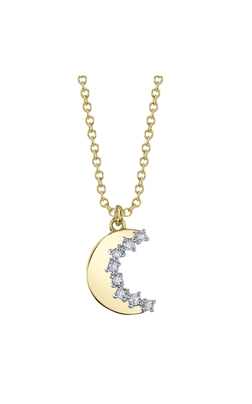 Diamond Crescent Moon Necklace