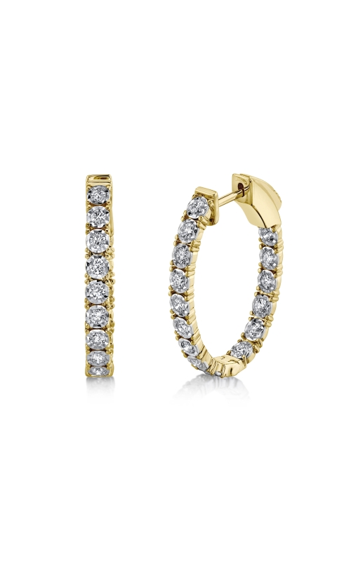 Diamond Inside Out Hoop Earrings