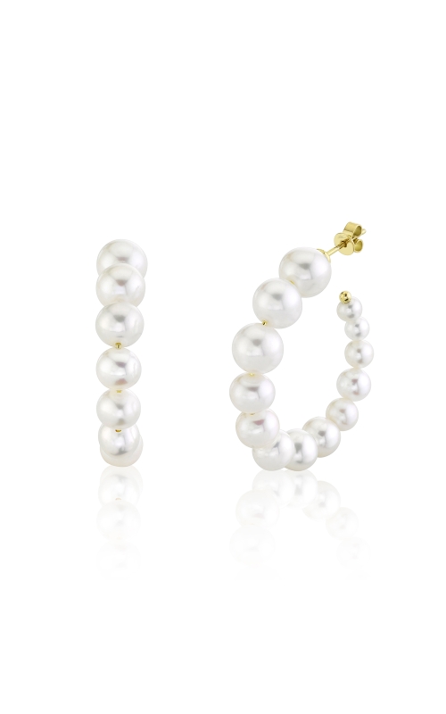 Fresh Water Pearl Hoop Earrings