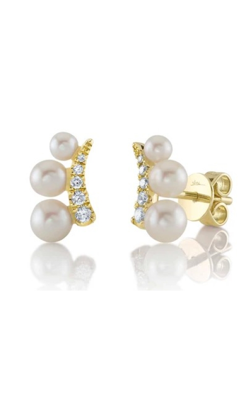 Pearl & Diamond Earrings